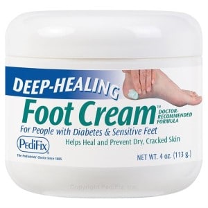 Foot cream to keep feet soft after callous trimming