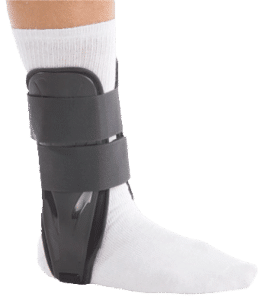 Ankle support brace after a sprain treatment surgery orange county